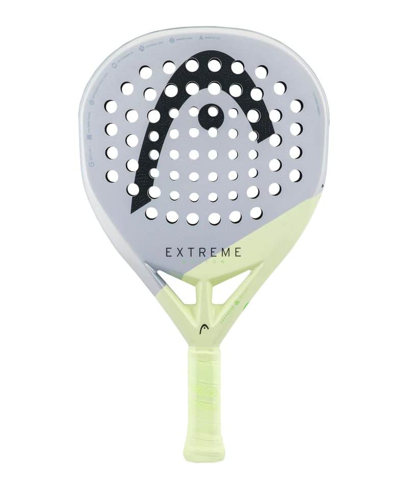 Head Extreme Motion 2026 padel racket, grey and lime diamond face