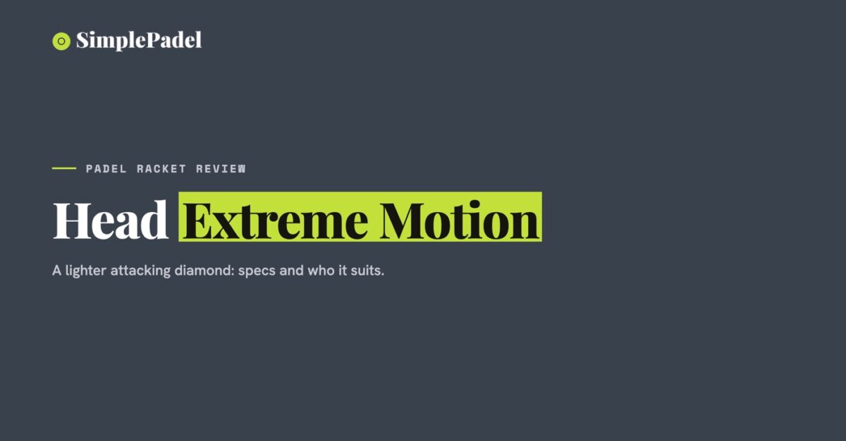 Head Extreme Motion padel racket review
