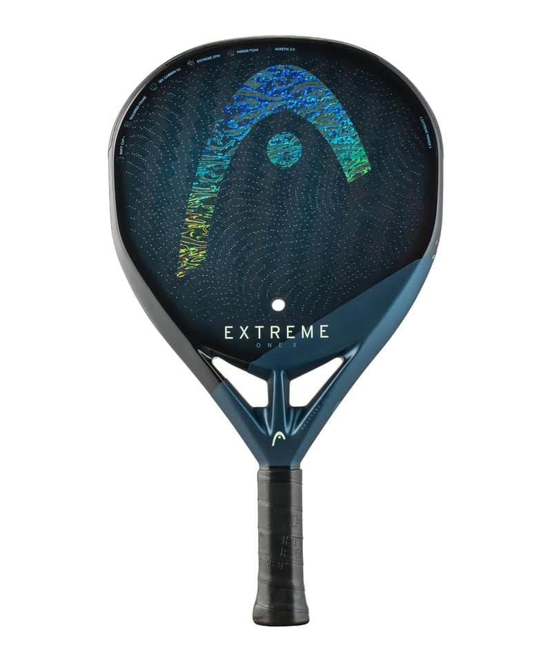 Head Extreme One padel racket, dark blue face with a single hole