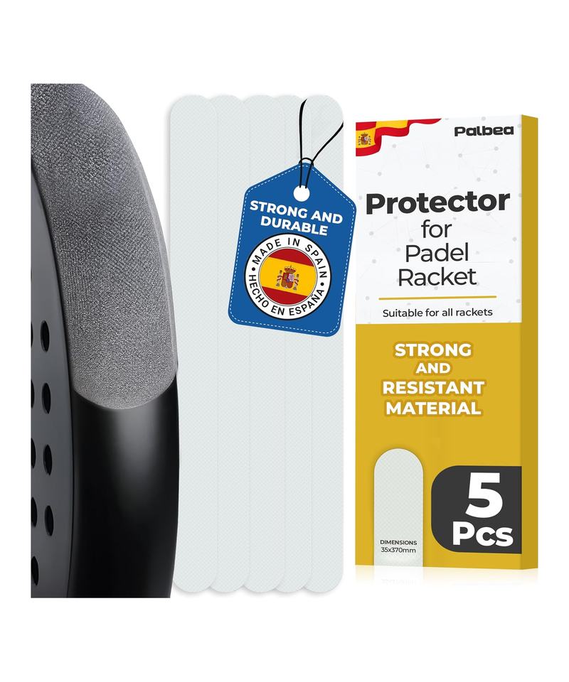 Palbea transparent padel racket protector tape strips and packaging